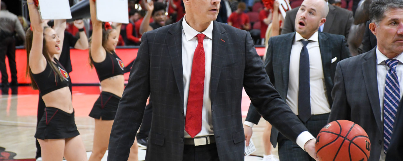 Louisville basketball head coach Chris Mack