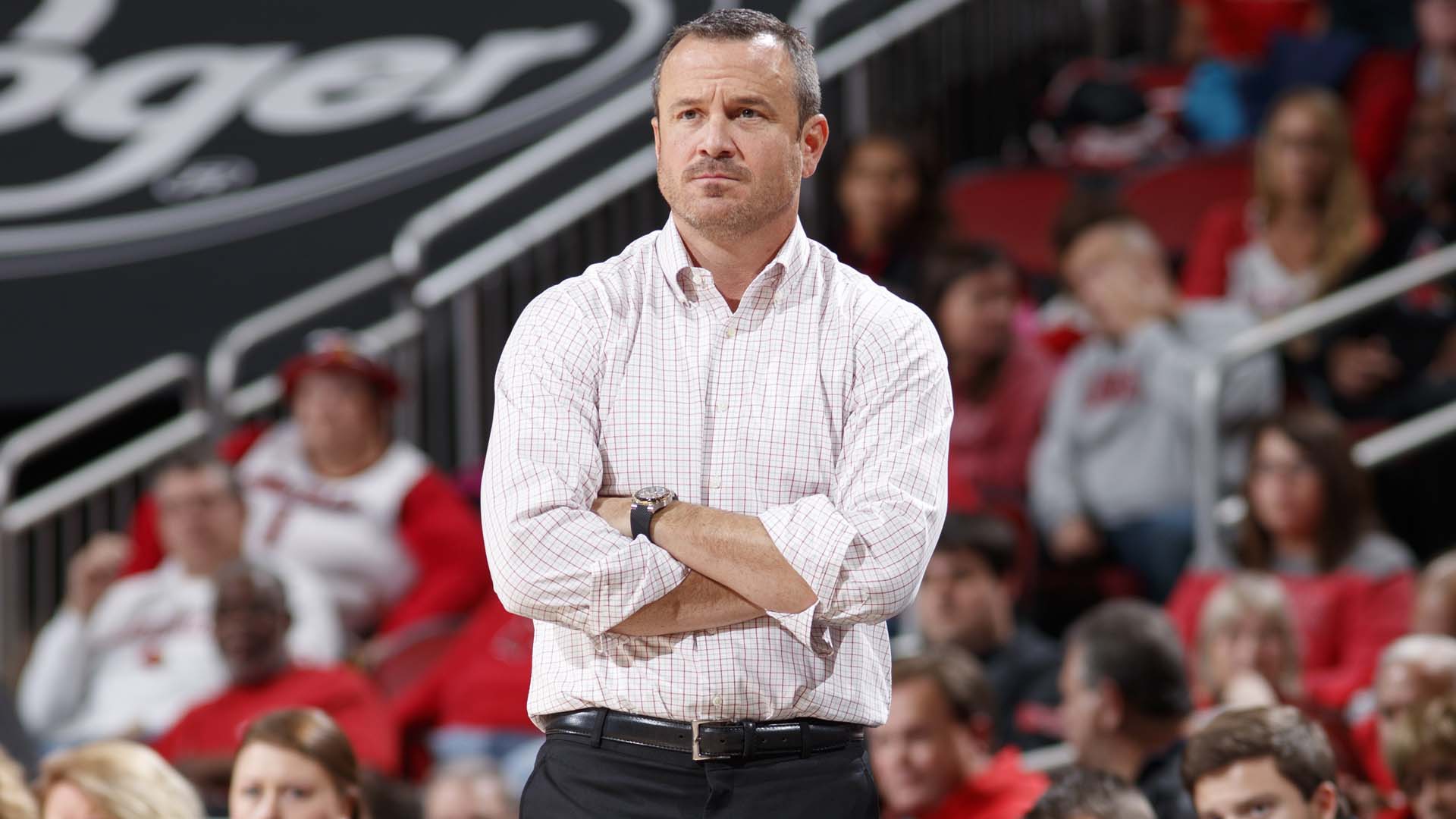 Louisville women's coach Jeff Walz can now 'slide' right into practice