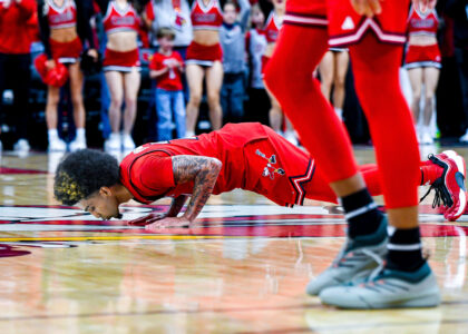 Louisville basketball guard Chucky Hepburn